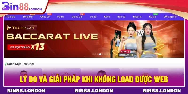 Lý do và giải pháp khi không load được web