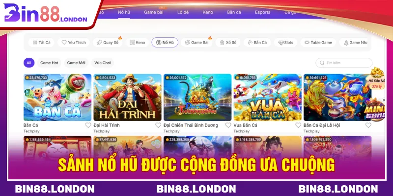 Nổ hũ đang dạng chủ đề và thưởng Jackpot hấp dẫn