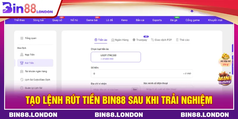 Rút phần thưởng an toàn nâng cao hành trình giải trí